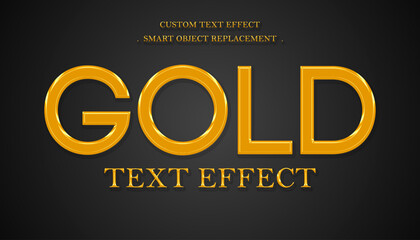Obraz premium GOLD TEXT EFFECT