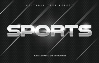Sports editable text effect template