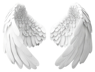 Obraz premium PNG Elegant white angel wings decor