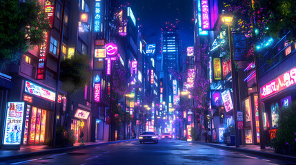 night city street