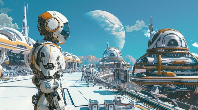 Futuristic Space Colony