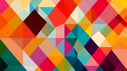 Colorful Geometric Shapes, Abstract, Texture, Pattern Background, Wallpaper, Cover and Screen for Smartphone, PC, Laptop, 9:16 and 16:9 Format