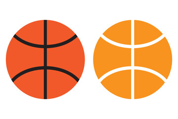 Basketball icon vector isolated on white background. Basketball ball icon. Basketball logo vector icon