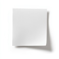 blank white paper on white background