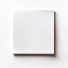 blank white paper on white background
