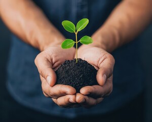 Man holding a financial growth plan with coins sprouting from it, symbolizing planned wealth