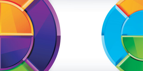 Obraz premium Triangle circles background. Vector Illustration For Wallpaper, Banner, Background, Card, Book Illustration, landing page