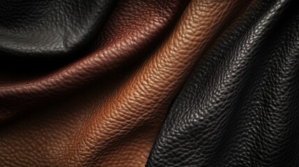 Naklejka premium Textured Leather Background with Intricate Patterns and Vintage Tones