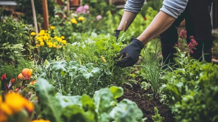Bountiful Backyard Garden: A Vibrant Oasis of Nature's Abundance