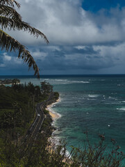 Hawaii beach and road
