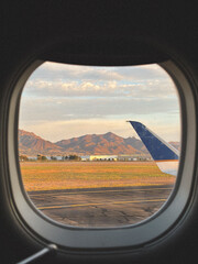 view from airplane window
