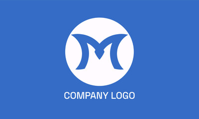 Elegant M logo in the circle