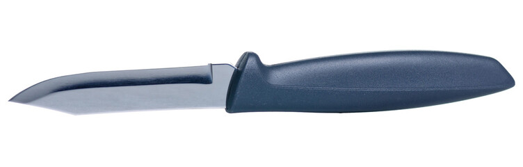 Gray knife for vegetables isolation