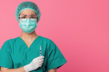 Nurse preparing a vaccination as part of a regular health checkup, emphasizing preventive care Vaccination checkup, Preventive healthcare