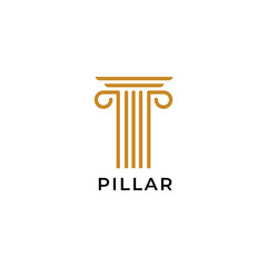 Pillar Ancient Logo Monument Line