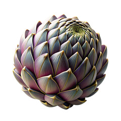 Fototapeta premium 3d rendering of dynamic artichoke. Generative AI