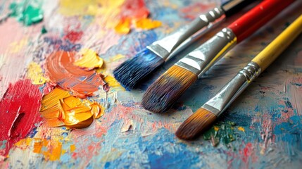 Obraz premium Freedom through art therapy, showing emotional healing and self-expression through creative processes