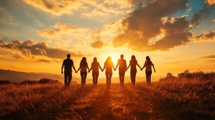 Friendship loyalty, depicting lifelong commitment and standing by each other in all circumstances