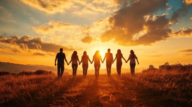 Friendship loyalty, depicting lifelong commitment and standing by each other in all circumstances