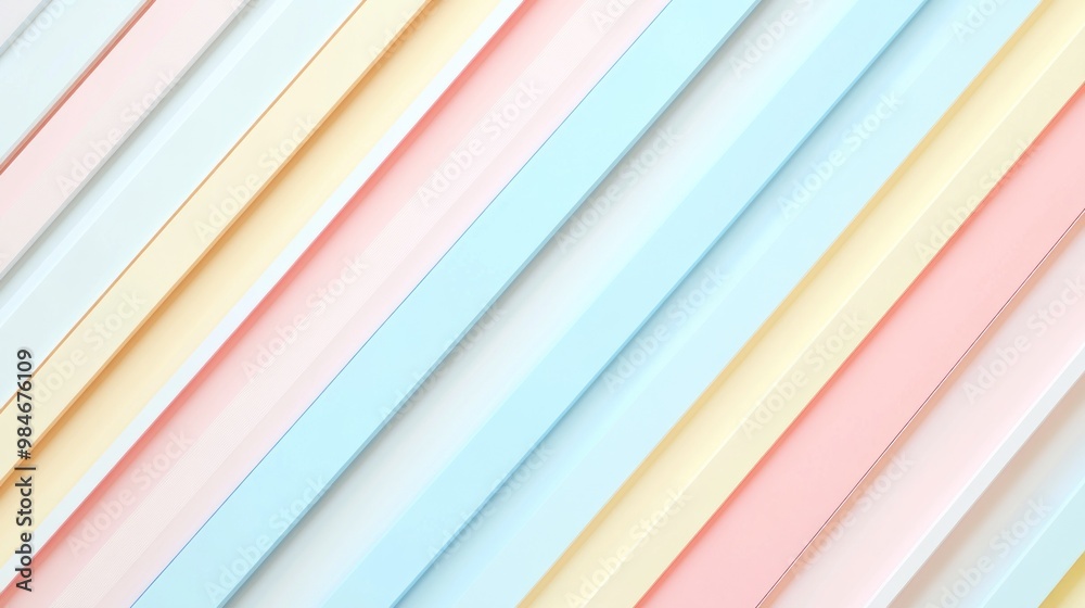 Sticker a colorful arrangement of diagonal stripes in pastel shades.