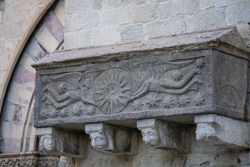 Sant Feliu de Girona, Sarcophagus of the Sitjar family, Girona, Catalonia, Spain
