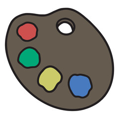 This picture is about a brown brush shape