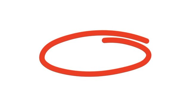 A red marker symbol 4K animation. Red circle marker