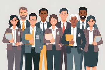 Obraz premium group of people in office