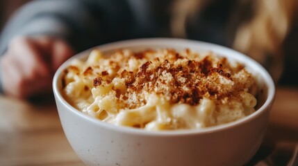Delectable Homemade Mac and Cheese with Crispy Topping