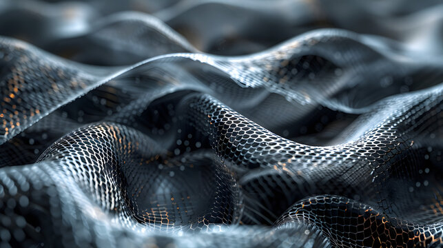  digital wave pattern, 3D technology background, modern abstract design, artificial intelligence, neural network visualization, sci-fi surface, advanced tech visualization

