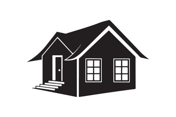 House icon silhouette vector illustration, House icon silhouette vector.