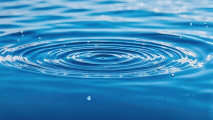 A close-up of rippling blue water, showcasing the beauty of natural fluid dynamics.