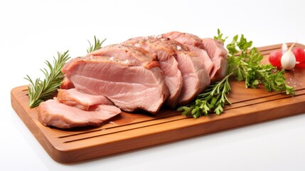 Fototapeta premium A thinly sliced pork steak, perfect for a quick and easy meal