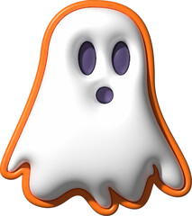 Cute 3D Halloween Ghost