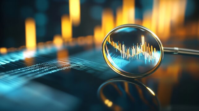 Data analysis for business insights, mining results, copy space, 3D illustration