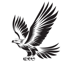  Flying eagle vector illustration