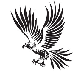  Flying eagle vector illustration