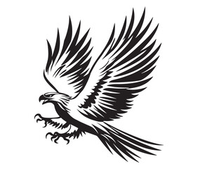  Flying eagle vector illustration