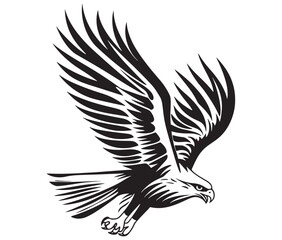  Flying eagle vector illustration