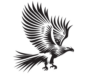  Flying eagle vector illustration