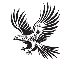  Flying eagle vector illustration