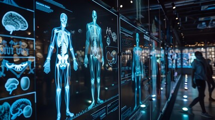 Cutting Edge Interactive Holographic Anatomy Exhibit for Medical Education and Research
