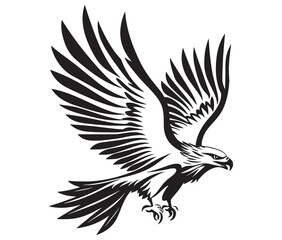  Flying eagle vector illustration