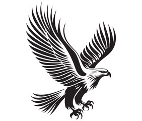  Flying eagle vector illustration