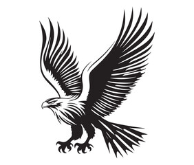  Flying eagle vector illustration