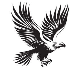  Flying eagle vector illustration