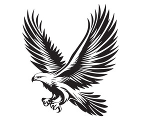  Flying eagle vector illustration