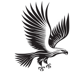  Flying eagle vector illustration