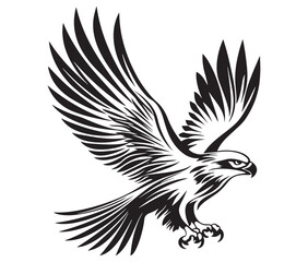  Flying eagle vector illustration
