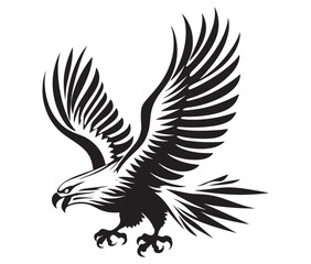  Flying eagle vector illustration